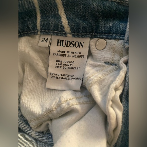 Hudson Zoeey High-Rise Straight-Leg Cropped Dip-Out Jeans - Picture 6 of 7